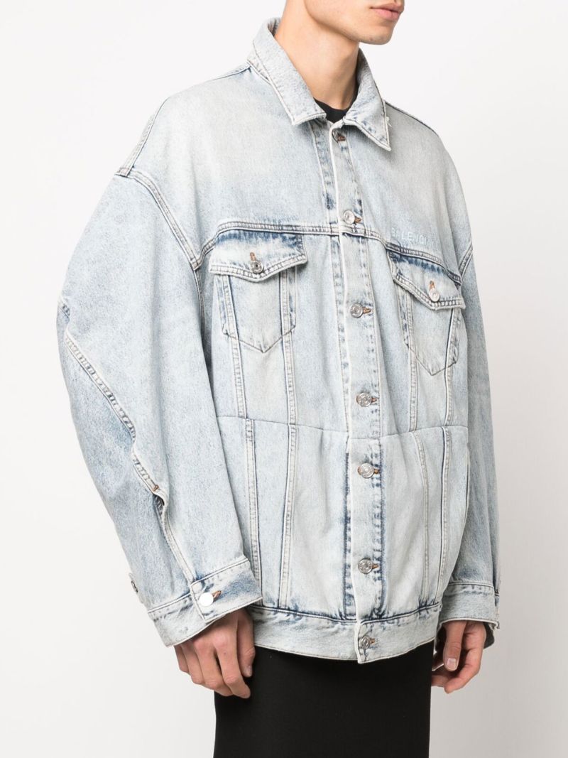 Blue Twisted Denim Jacket