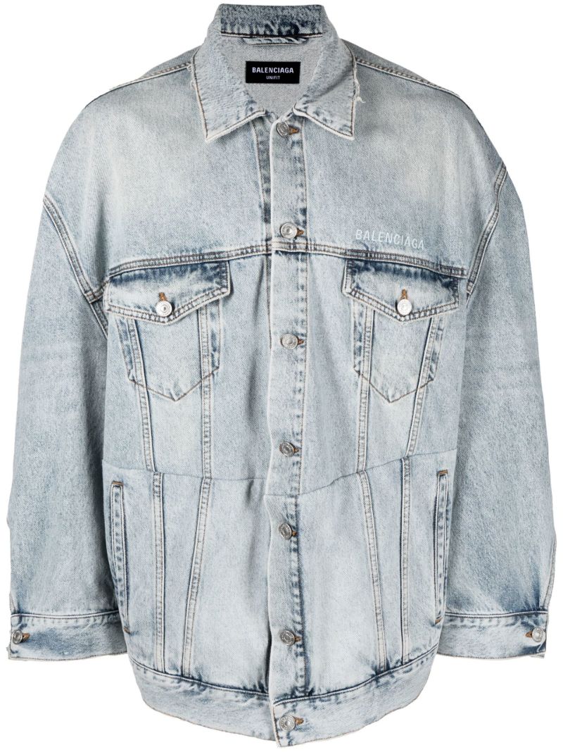 Blue Twisted Denim Jacket