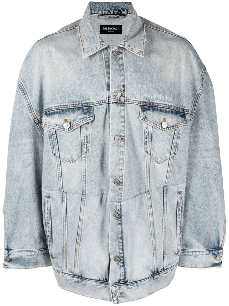 Blue Twisted Denim Jacket