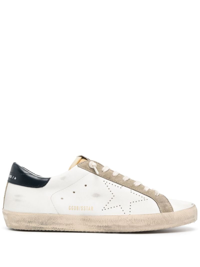White Super-star Low-top Leather Sneakers