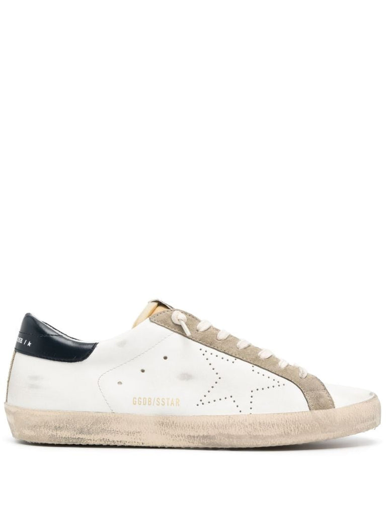 White Super-star Low-top Leather Sneakers