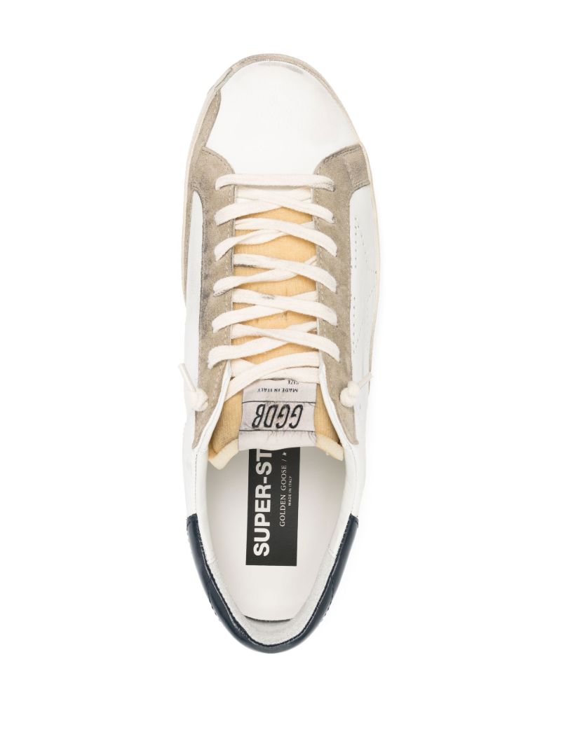 White Super-star Low-top Leather Sneakers