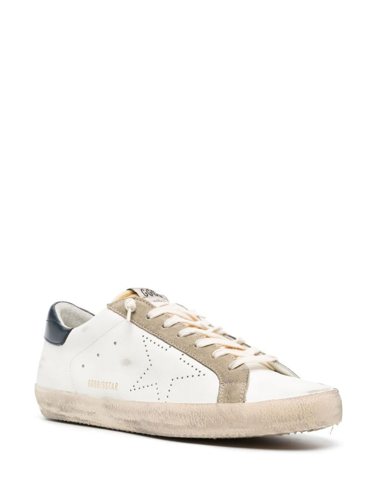 White Super-star Low-top Leather Sneakers
