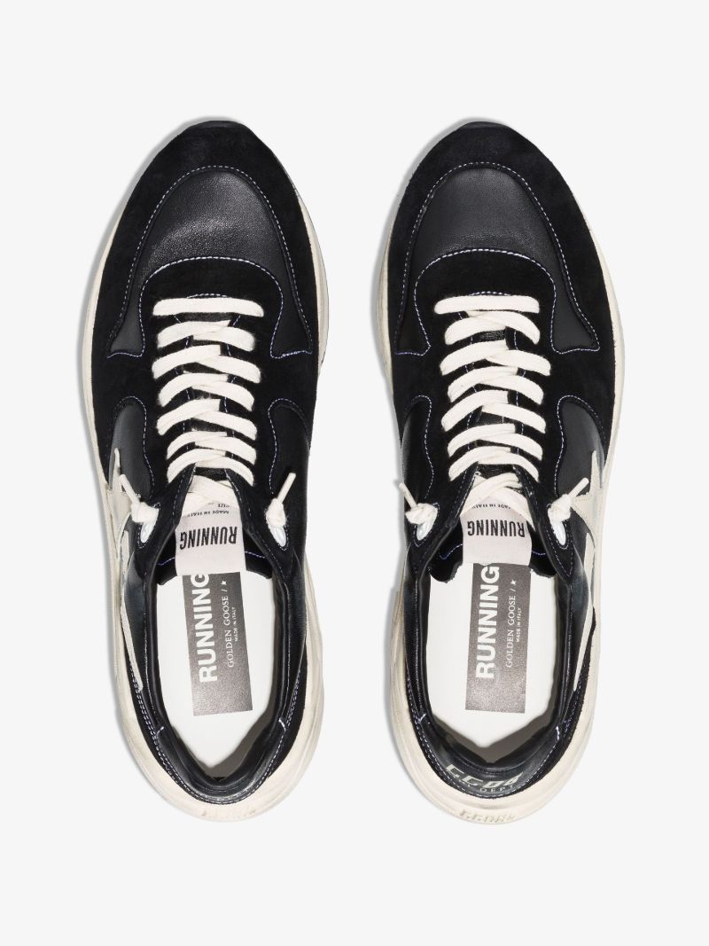Black Running Sole Low-top Sneakers
