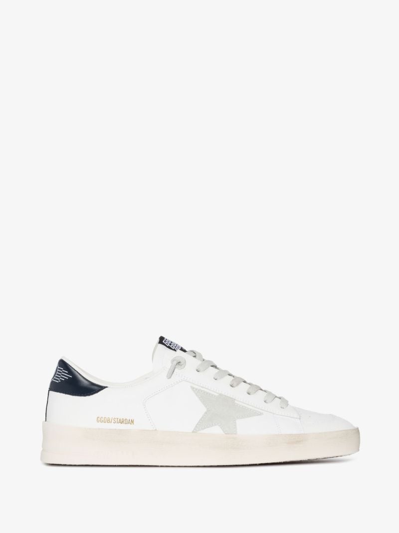 White Stardan Low Top Leather Sneakers