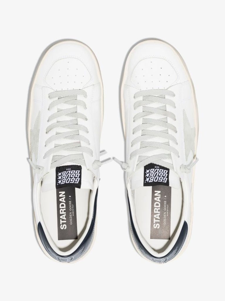 White Stardan Low Top Leather Sneakers
