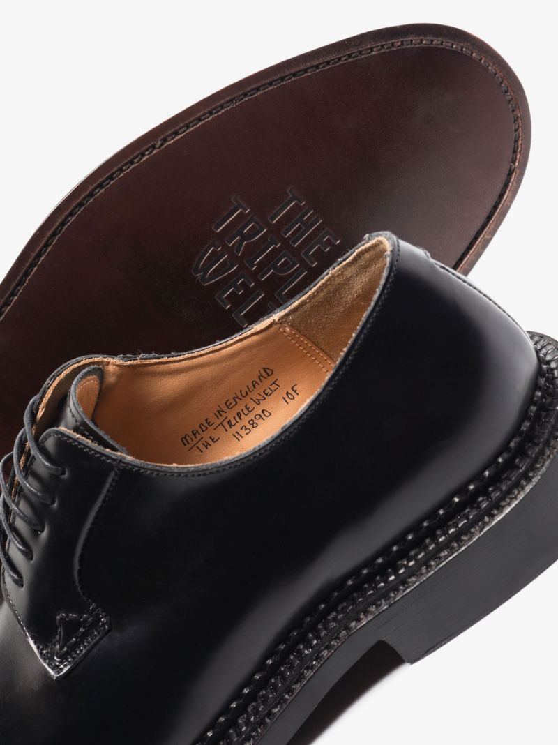 Black Dulwich Leather Derby Shoes