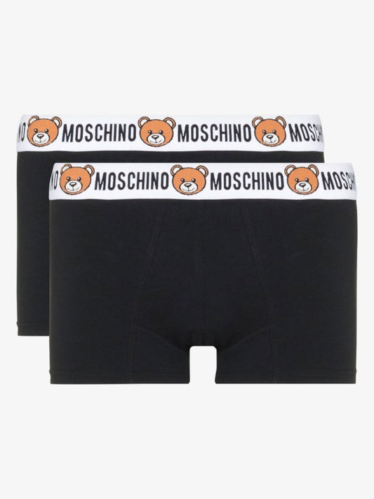 Logo Cotton Boxer Briefs Set