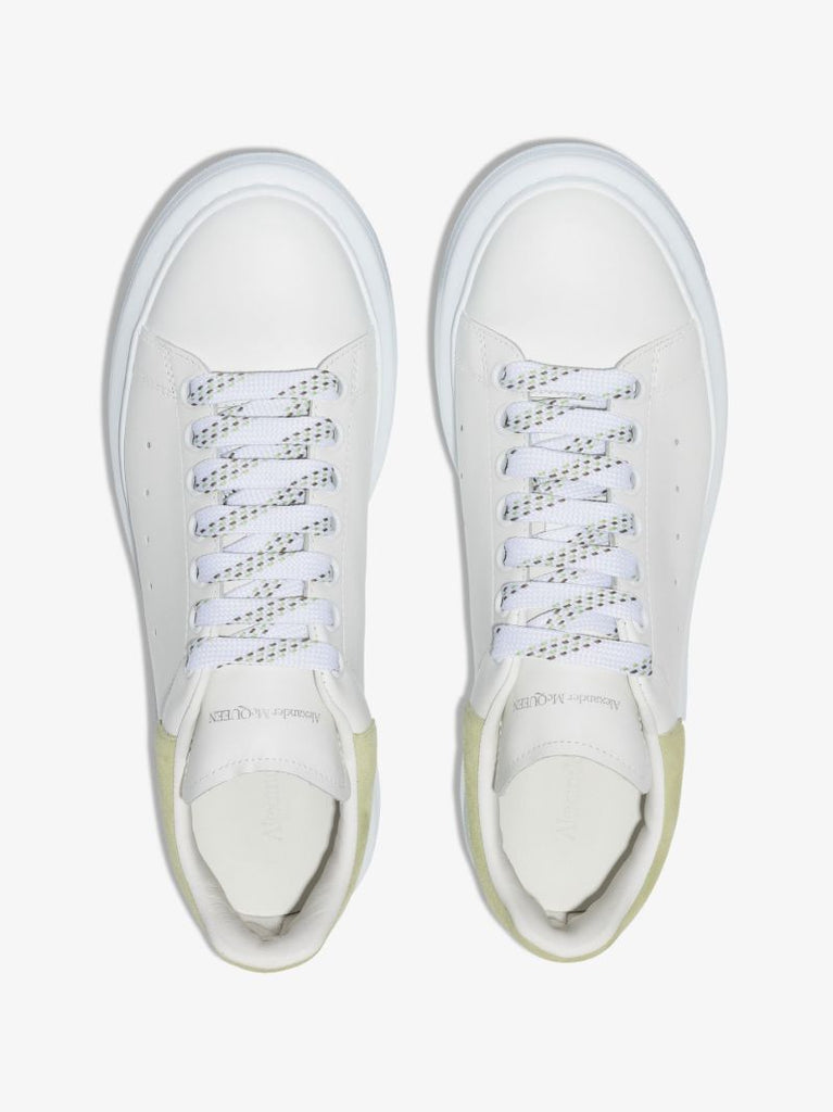 White and Green Oversized Sneakers