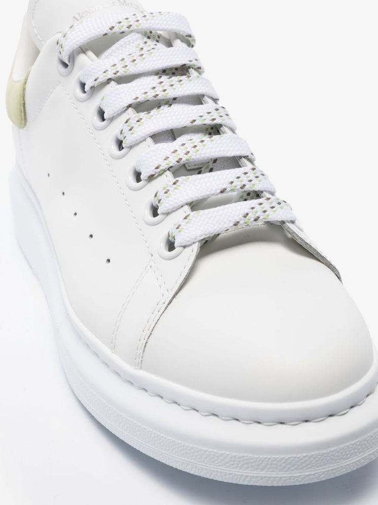 White and Green Oversized Sneakers