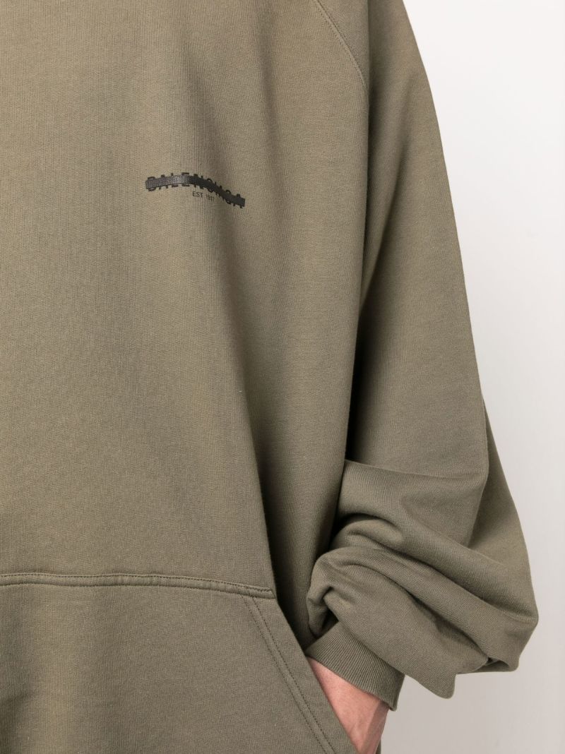 Green Oversized Cotton Hoodie