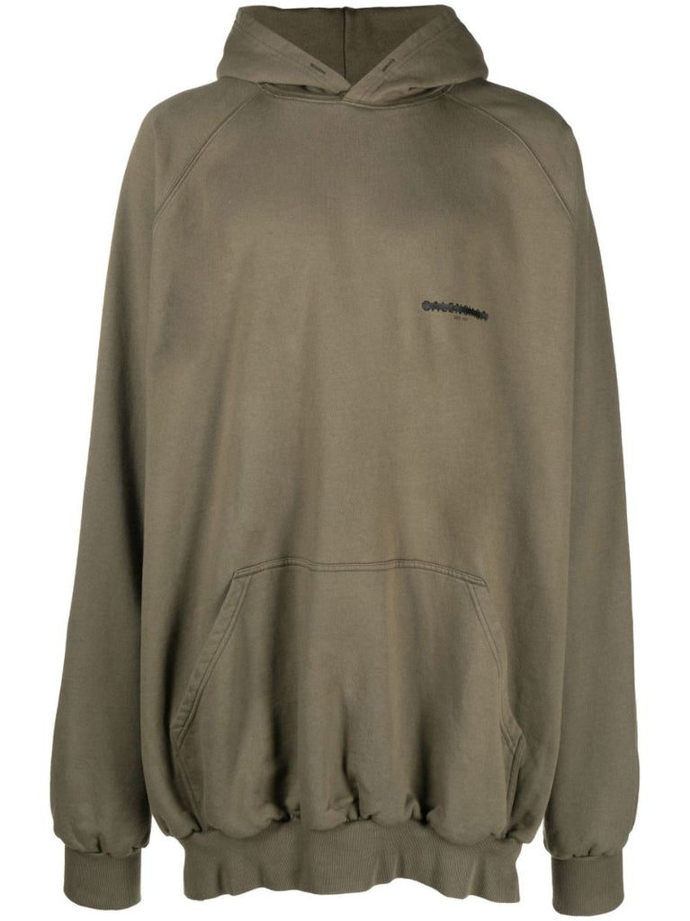 Green Oversized Cotton Hoodie