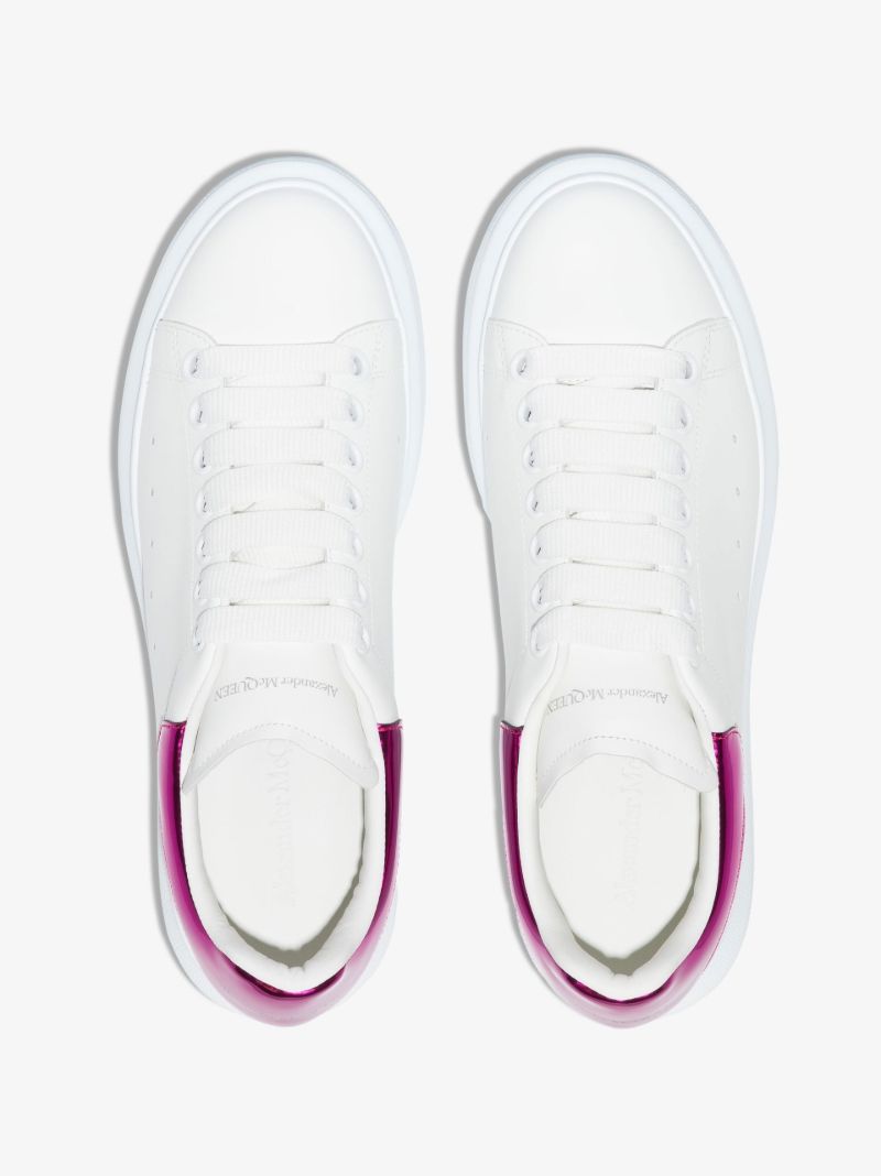 White and Pink Oversized Sneakers