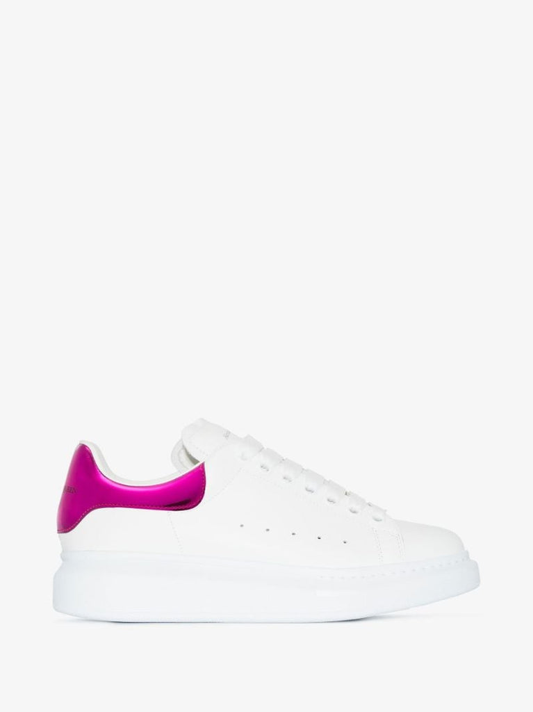 White and Pink Oversized Sneakers