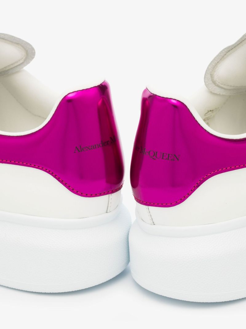White and Pink Oversized Sneakers