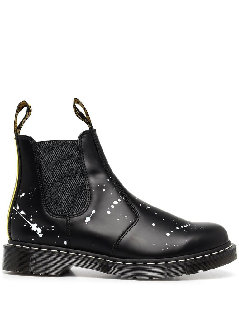 X Neighborhood Black 2976 Leather Chelsea Boots