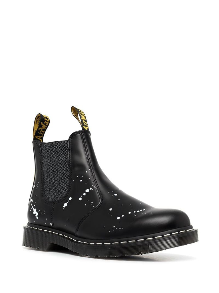 X Neighborhood Black 2976 Leather Chelsea Boots