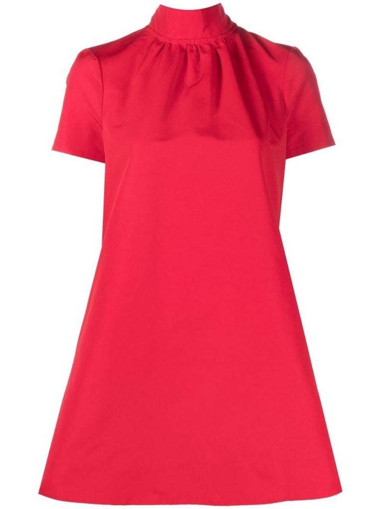 Red Ilana Short Sleeve Mini Dress