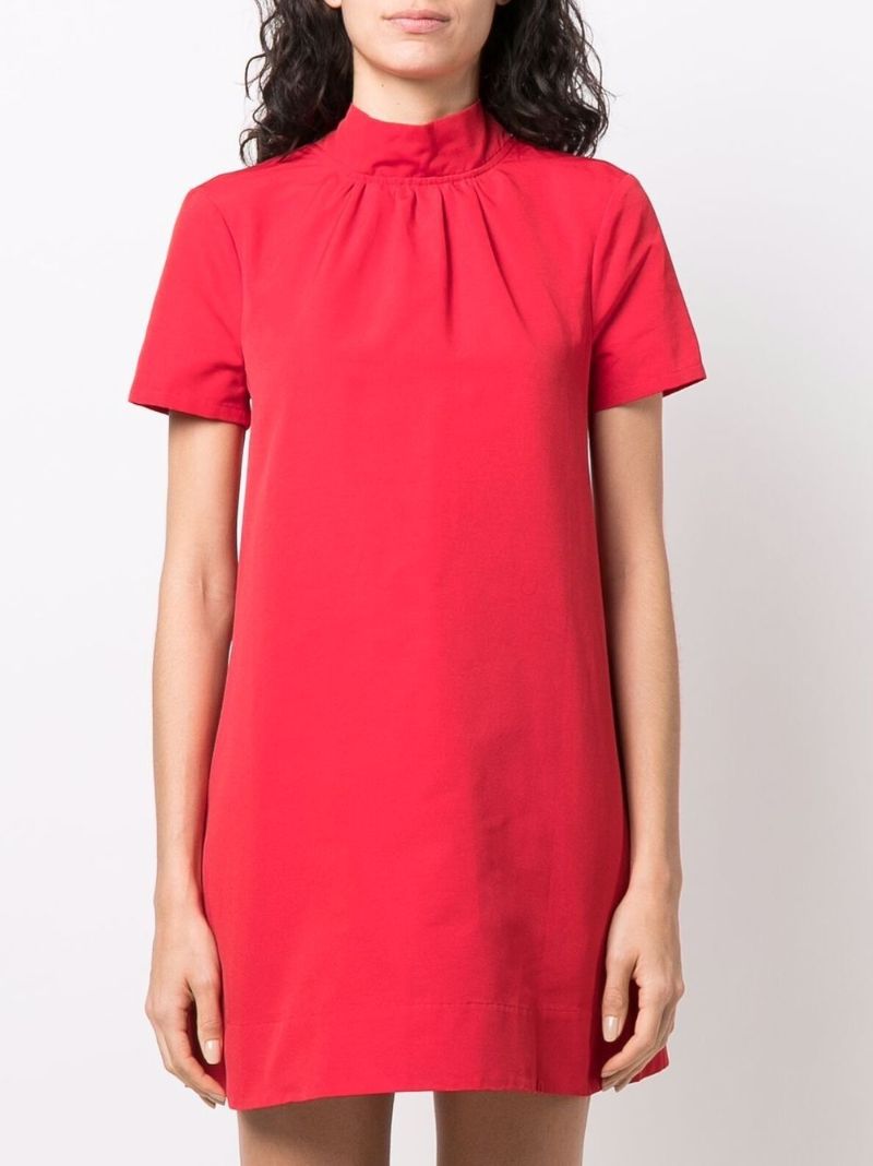 Red Ilana Short Sleeve Mini Dress