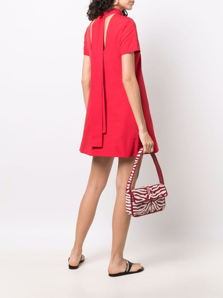 Red Ilana Short Sleeve Mini Dress