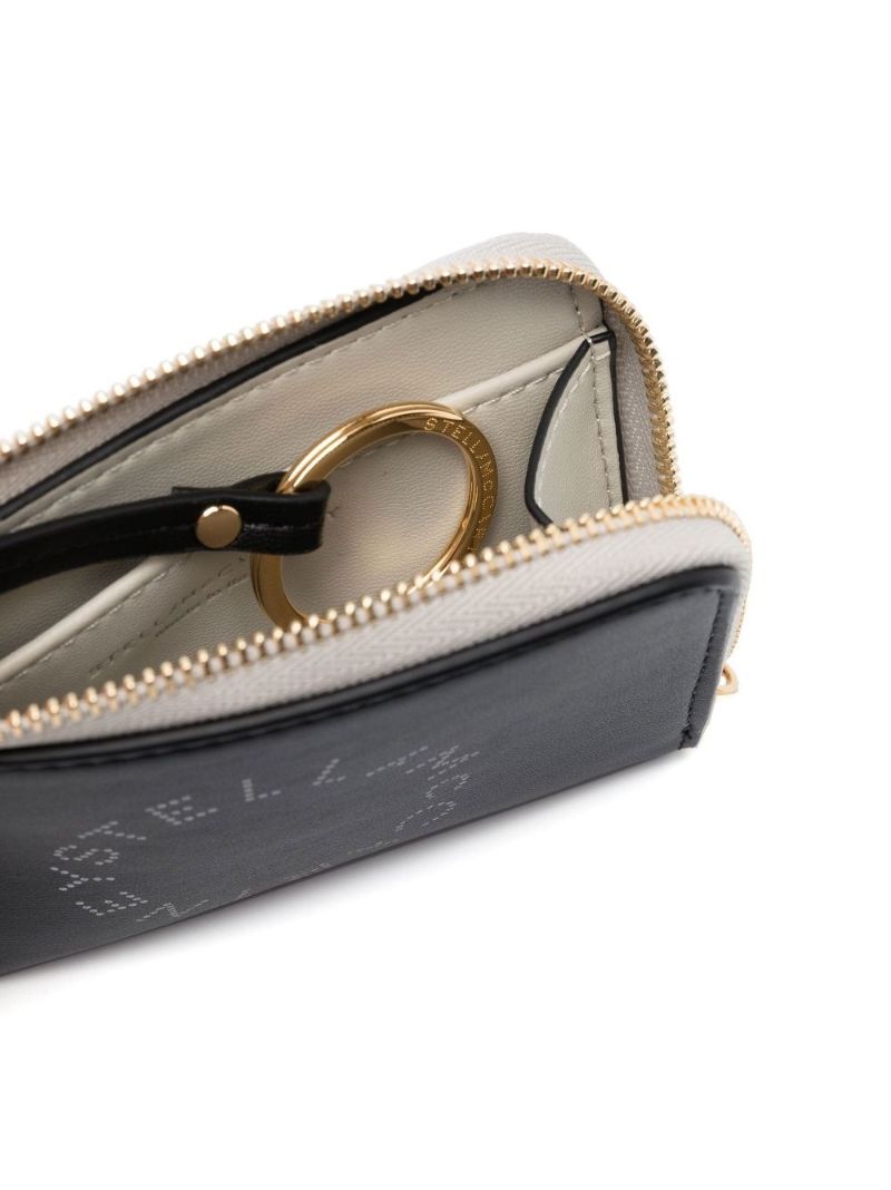 Black Logo Zip-up Coin Pouch