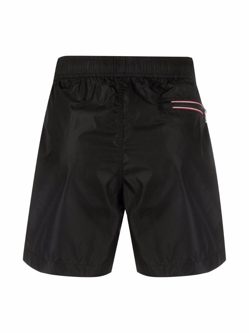 Black Logo-patch Swim Shorts