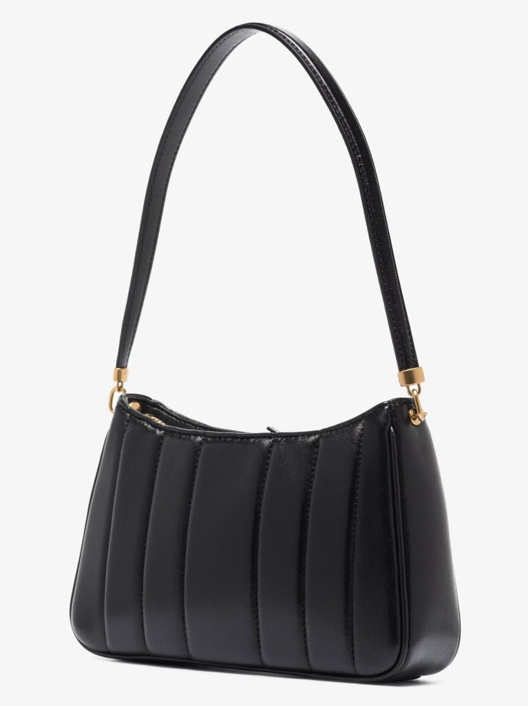 Black Kira Mini Leather Shoulder Bag