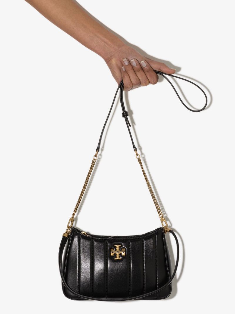 Black Kira Mini Leather Shoulder Bag