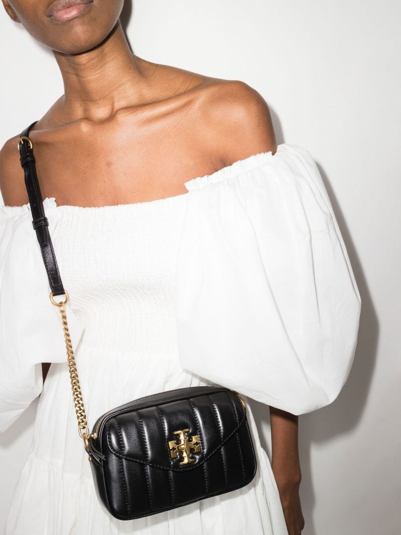 Black Kira Mini Leather Cross Body Bag