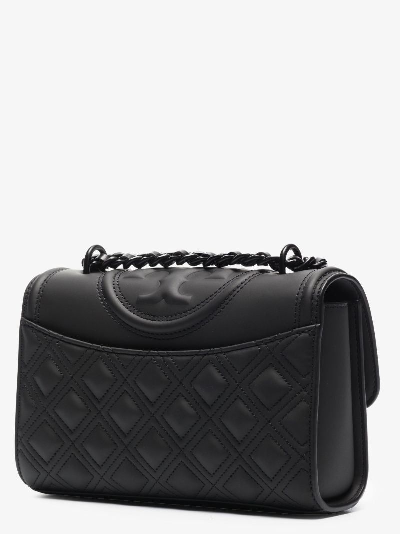 Black Fleming Small Leather Convertible Shoulder Bag