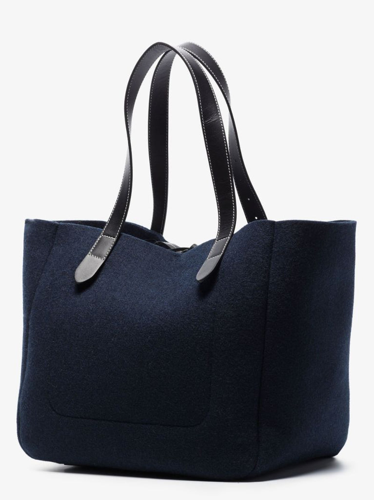Blue Belt Tote Oversized Bag