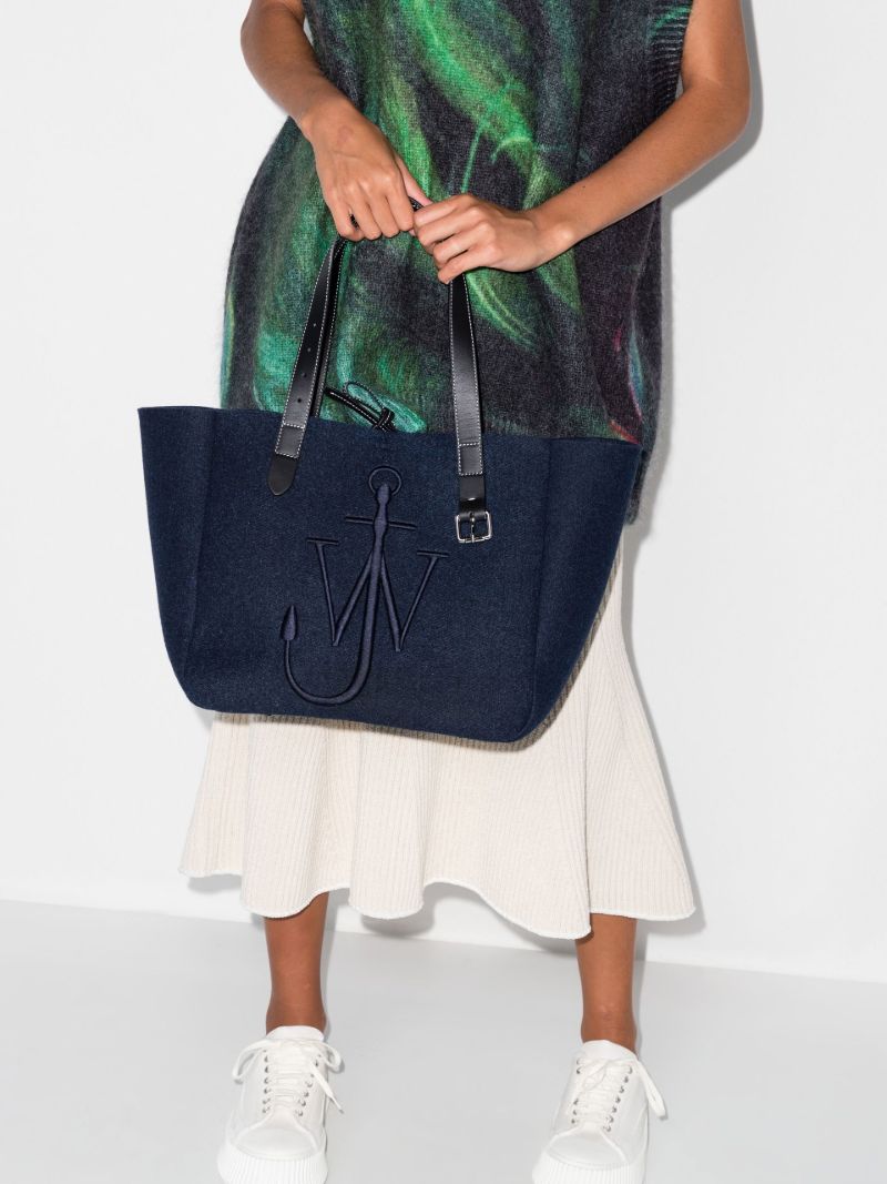 Blue Belt Tote Oversized Bag