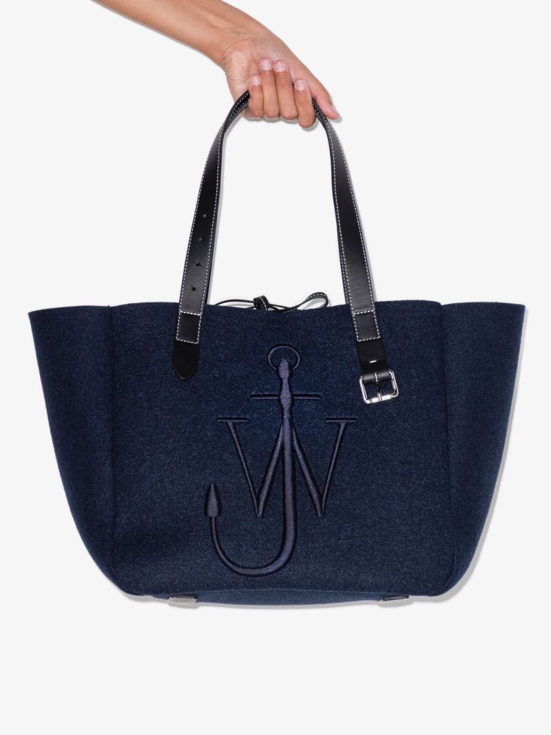 Blue Belt Tote Oversized Bag