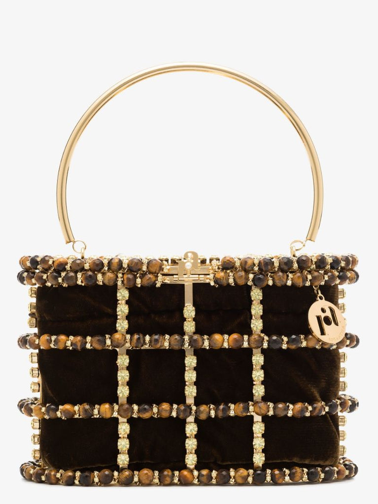 Brown Holli Diletta Embellished Mini Bag