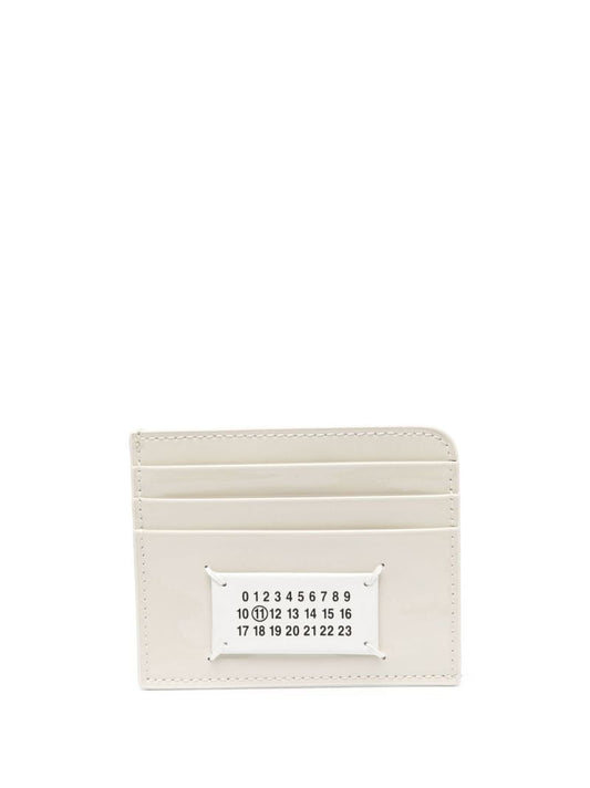 Neutral Number Logo Leather Cardholder