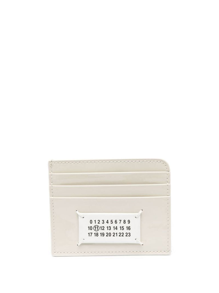 Neutral Number Logo Leather Cardholder