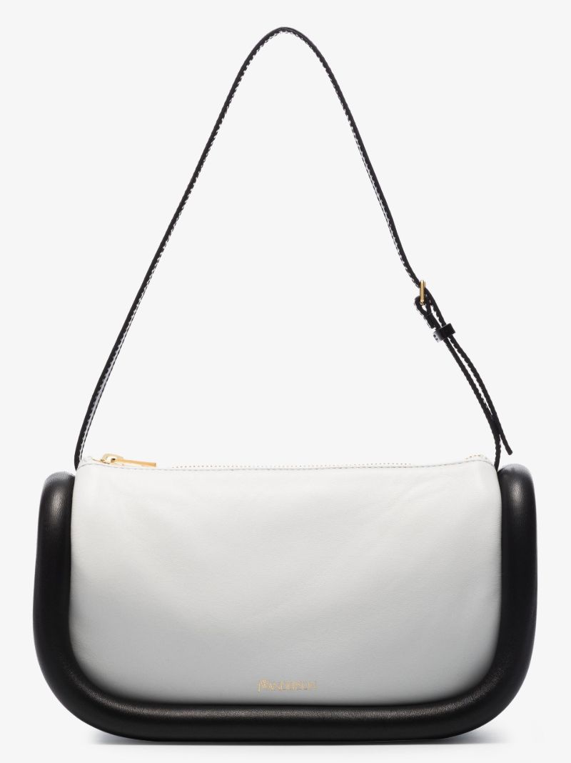 White the Bumper Leather Shoulder Bag