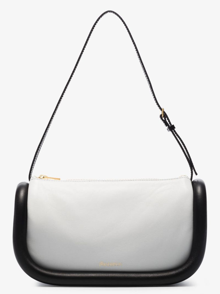White the Bumper Leather Shoulder Bag