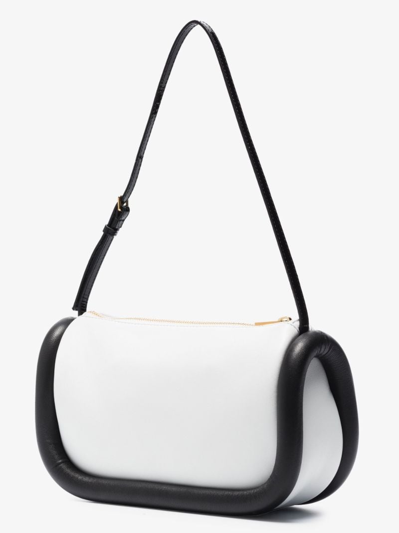 White the Bumper Leather Shoulder Bag