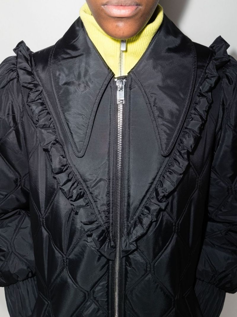 Balloon Sleeve Quilted Jacket