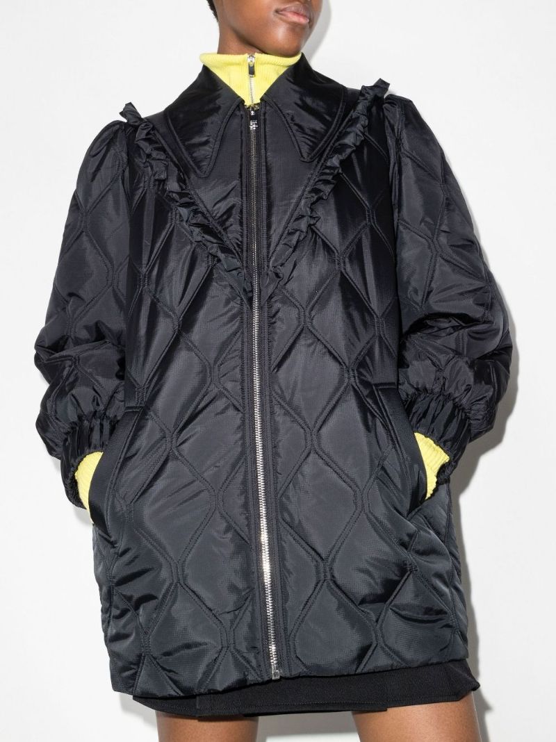 Balloon Sleeve Quilted Jacket