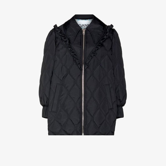 Balloon Sleeve Quilted Jacket