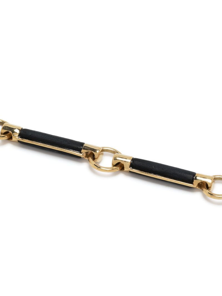 18k Yellow Gold Onyx Bracelet