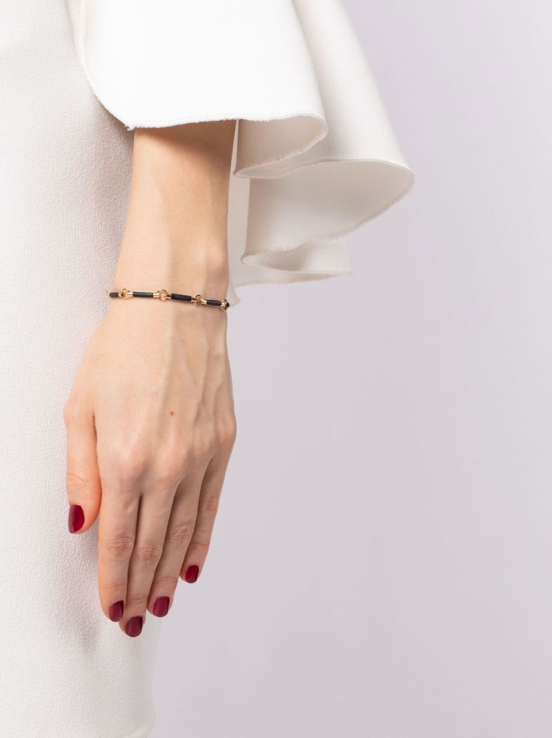 18k Yellow Gold Onyx Bracelet