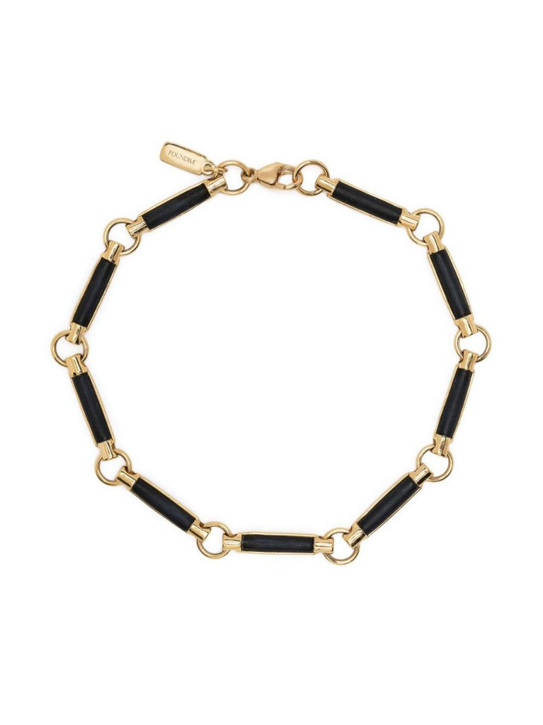 18k Yellow Gold Onyx Bracelet