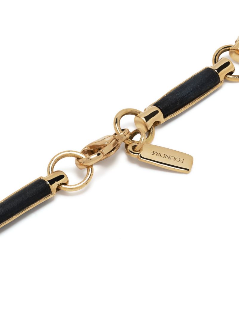 18k Yellow Gold Onyx Bracelet
