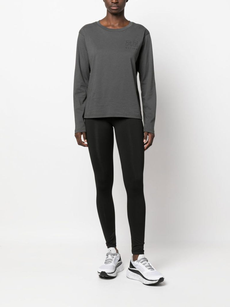 Grey Organic Cotton Long-sleeve T-shirt