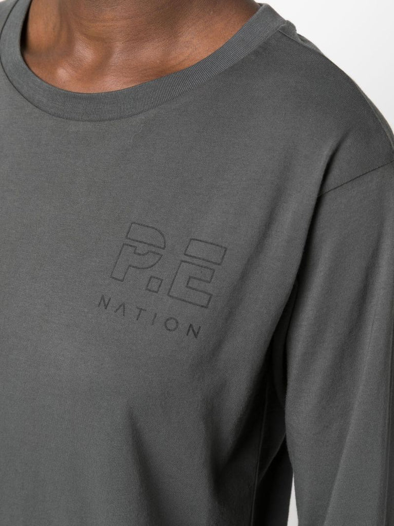 Grey Organic Cotton Long-sleeve T-shirt