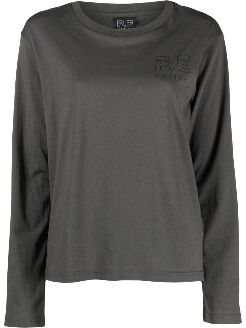 Grey Organic Cotton Long-sleeve T-shirt