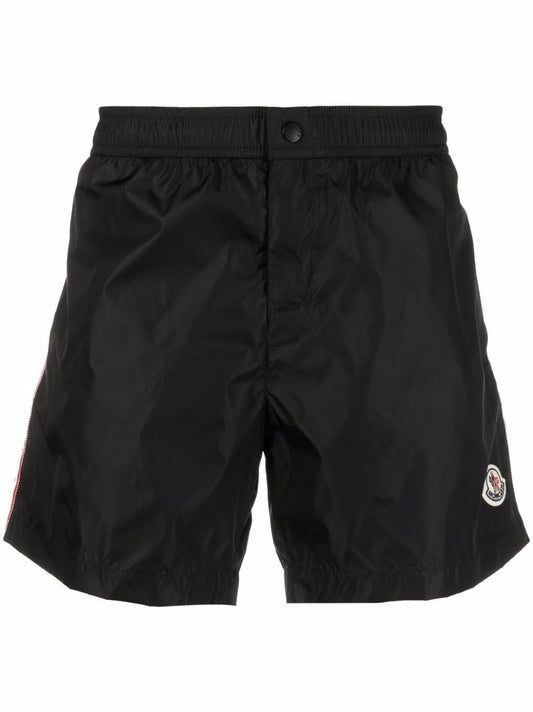 Logo-patch Straight-leg Swim Shorts